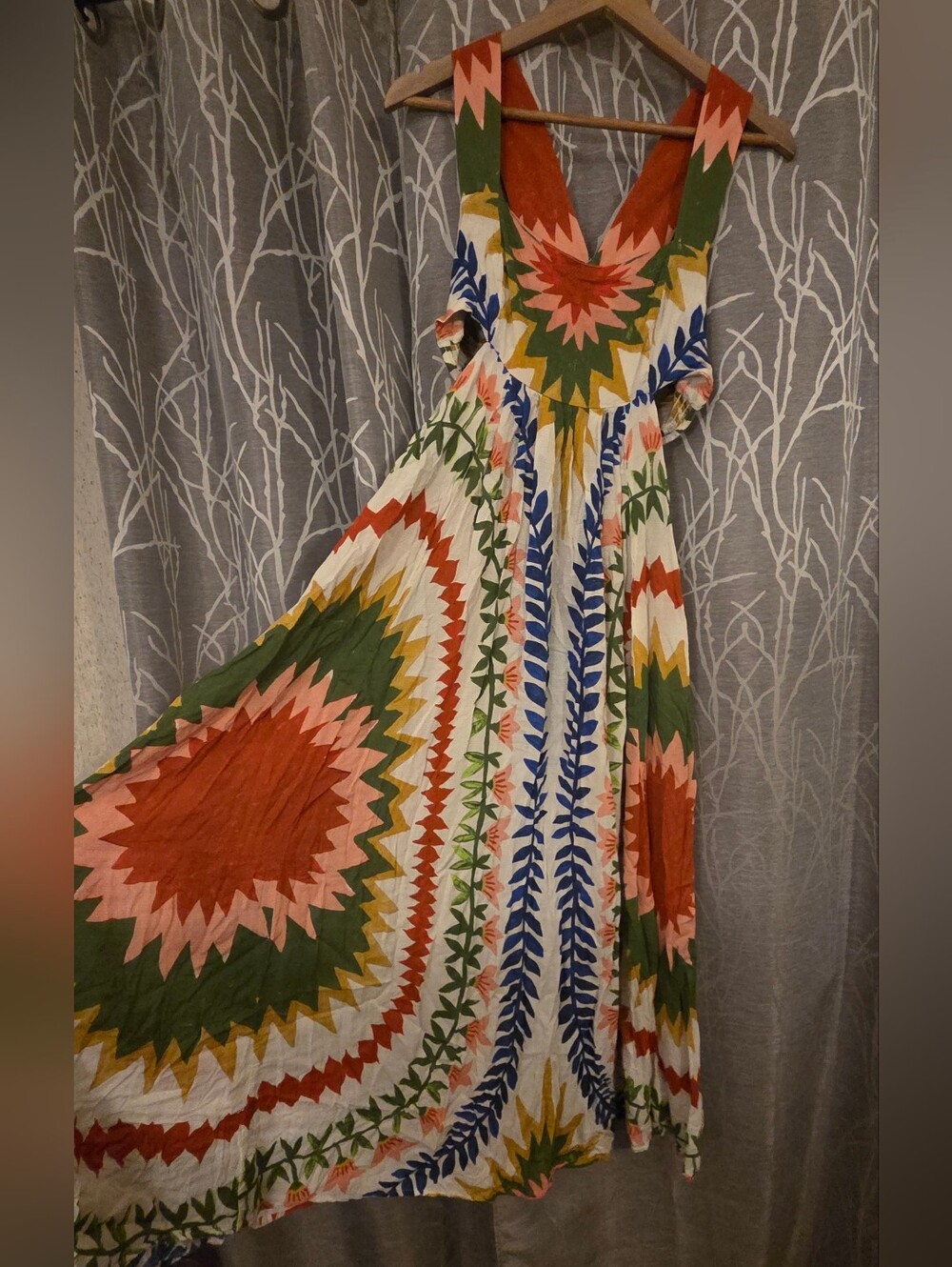 Anthropologie Multicolor Starburst Maxi Tank Dress. Size M